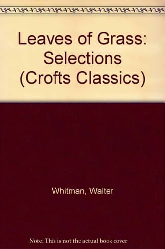 Cover of Leaves of Grass Selections
