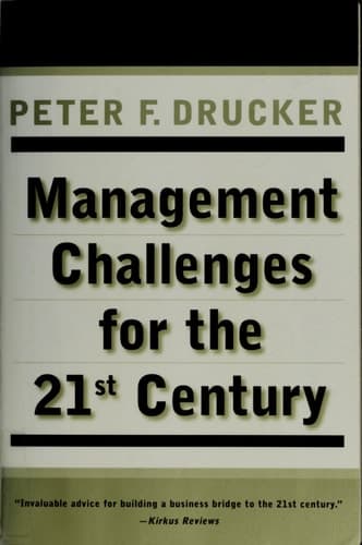 Cover of Management Challenges for the 21st Century