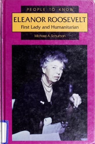 Cover of Eleanor Roosevelt First Lady and Humanitarian