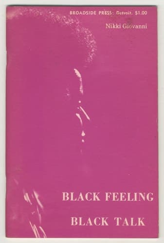 Cover of Black Feeling, Black Talk