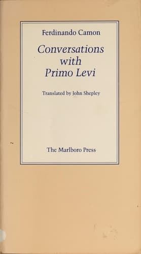 Cover of Conversations with Primo Levi
