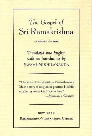 Cover of Gospel of Sri Ramakrishna :Abridged Edition