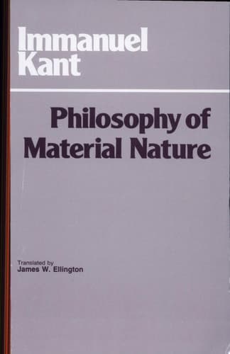 Cover of The Philosophy of Material Nature