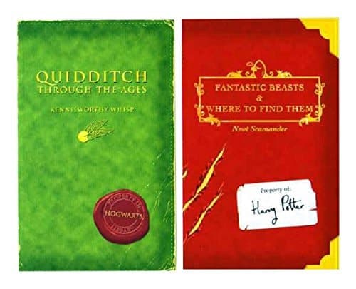 Cover of Classic Books from the Library of Hogwarts School of Witchcraft and Wizardry Quidditch Through the Ages; Fantastic Beasts and Where to Find Them