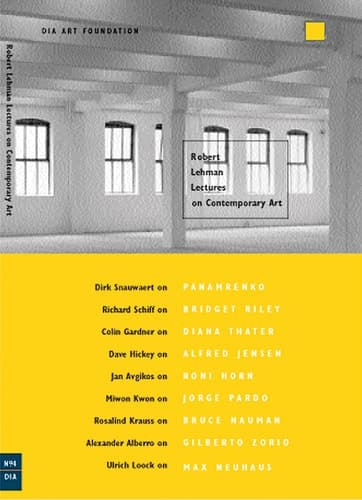Cover of Robert Lehman Lectures on Contemporary Art