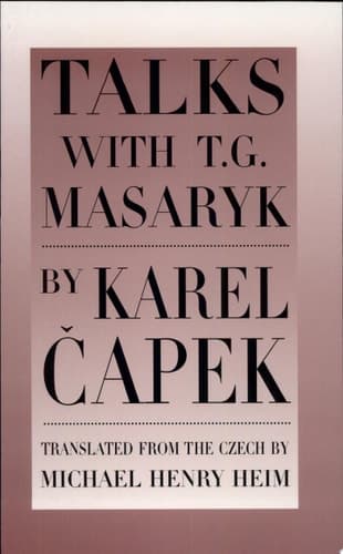 Cover of Talks with T.G. Masaryk