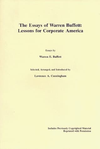 Cover of The Essays of Warren Buffett Lessons for Corporate America