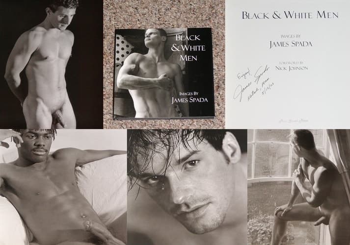Cover of Black & White Men: Images by James Spada