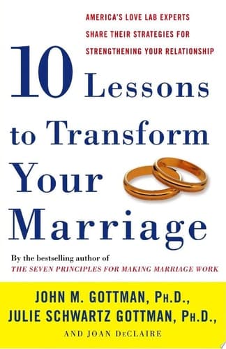 Cover of Ten Lessons to Transform Your Marriage America's Love Lab Experts Share Their Strategies for Strengthening Your Relationship