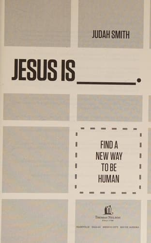 Cover of Jesus Is Find a New Way to Be Human