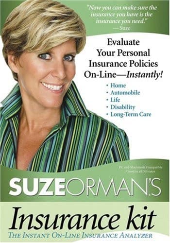 Cover of Suze Orman's Insurance Kit Evaluate Your Personal Insurance Policies On-line - Instantly!