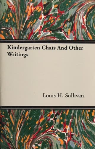 Cover of Kindergarten Chats and Other Writings