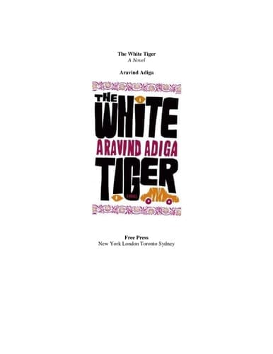 Cover of The White Tiger