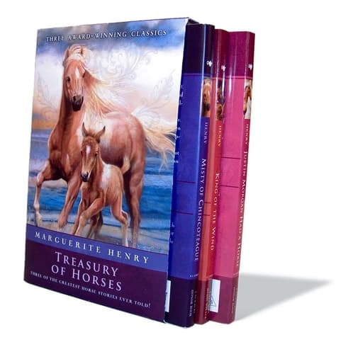 Cover of Marguerite Henry Treasury of Horses (Boxed Set) Misty of Chincoteague, Justin Morgan Had a Horse, King of the Wind