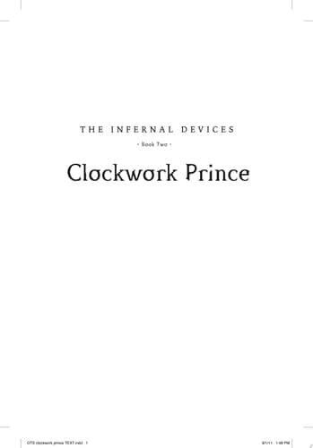Cover of Clockwork Prince
