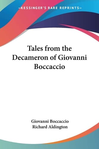 Cover of Tales from the Decameron of Giovanni Boccaccio