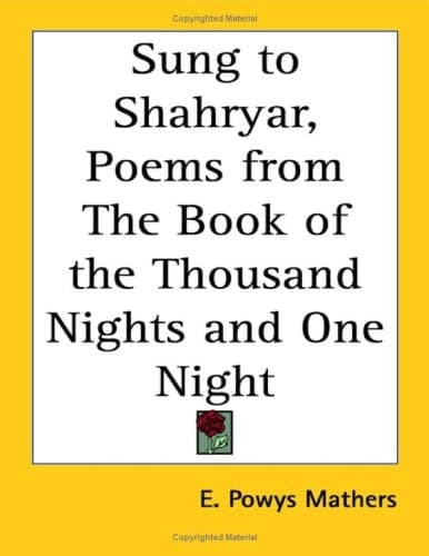 Cover of Sung to Shahryar: Poems from the Book of the Thousand Nights and One Night