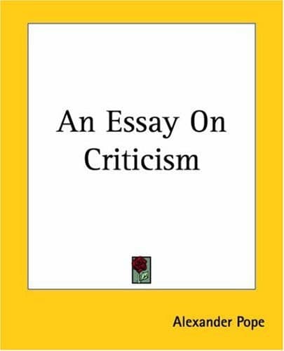 Cover of An Essay On Criticism