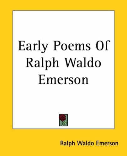 Cover of Early Poems Of Ralph Waldo Emerson