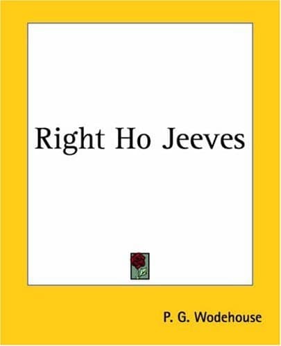 Cover of Right Ho Jeeves