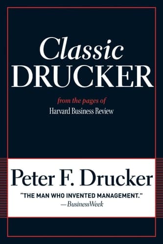 Cover of Classic Drucker From the Pages of Harvard Business Review
