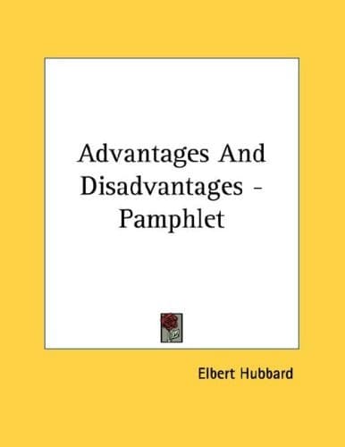 Cover of Advantages and Disadvantages