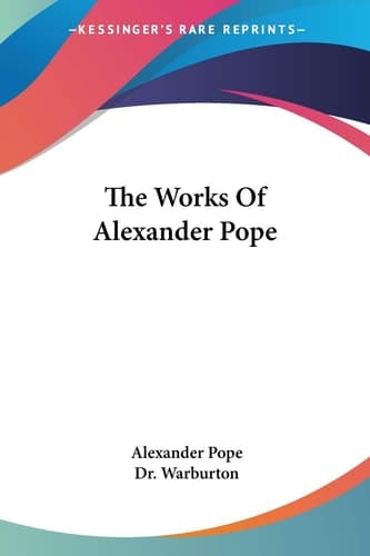 Cover of The Works Of Alexander Pope