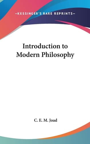 Cover of Introduction to Modern Philosophy