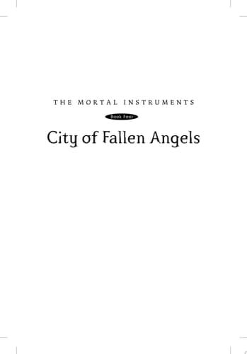 Cover of City of Fallen Angels