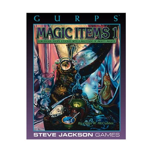 Cover of GURPS Magic Items 1 Sorcerous Shops Stocked With a Multitude of Mighty Magics