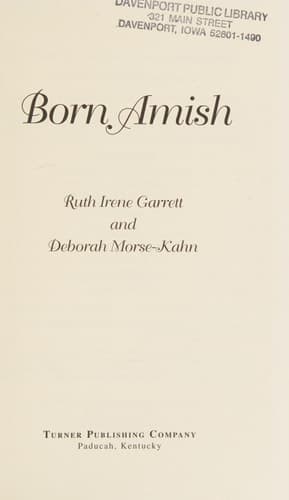 Cover of Born Amish