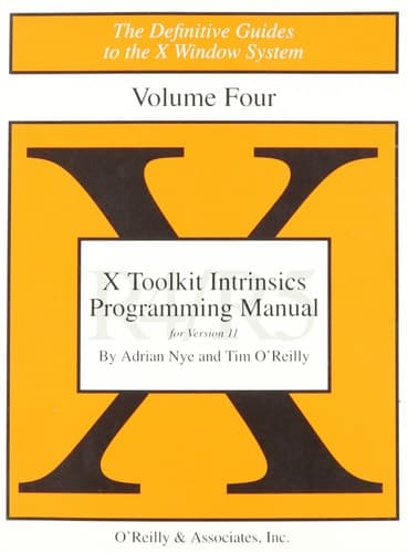 Cover of X Toolkit Intrinsics Programming Manual For Version 11