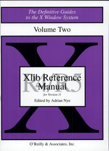 Cover of XLIB Reference Manual R5