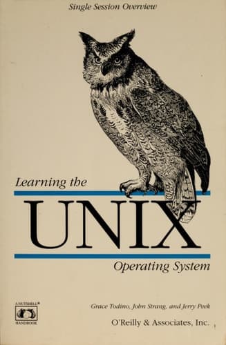 Cover of Learning the UNIX Operating System