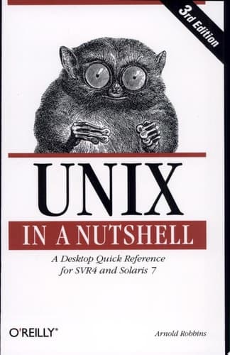 Cover of UNIX in a Nutshell A Desktop Quick Reference for System V Release 4 and Solaris 7