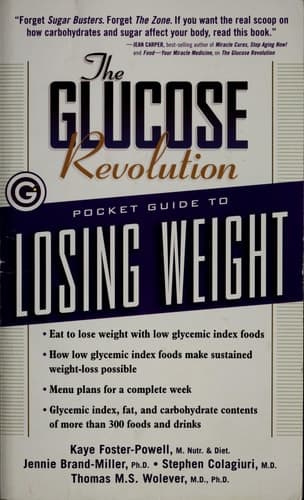 Cover of The Glucose Revolution Pocket Guide to Losing Weight