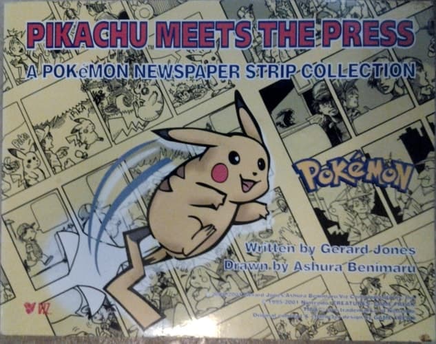 Cover of Pikachu Meets the Press A Pokemon Newspaper Strip Collection