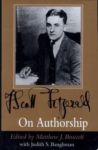 Cover of F. Scott Fitzgerald on Authorship