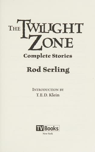 Cover of The Twilight Zone: Complete Stories