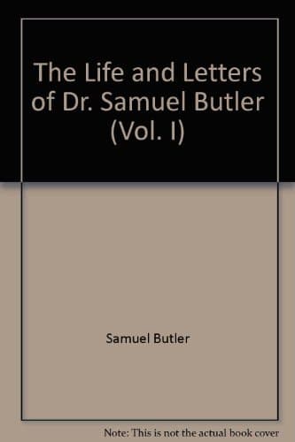 Cover of The Life and Letters of Dr. Samuel Butler