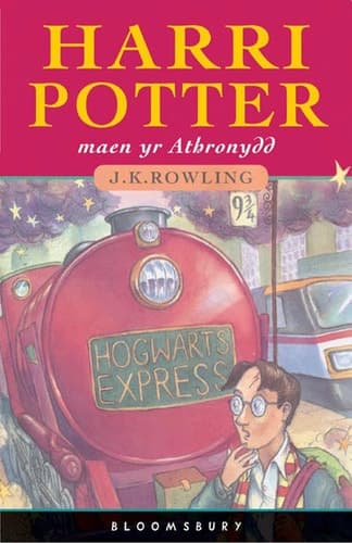 Cover of Harry Potter and the Philosopher's Stone Welsh edition