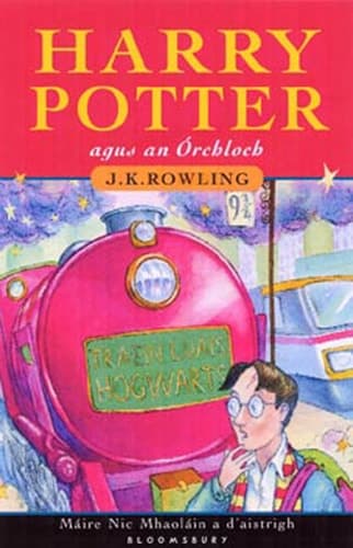 Cover of Harry Potter and the Philosopher's Stone Irish Gaelic Editon