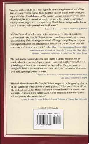 Cover of The Case for Goliath How America Acts as the World's Government in the Twenty-First Century