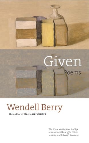 Cover of Given New Poems