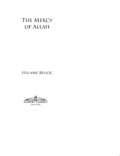 Cover of The Mercy of Allah