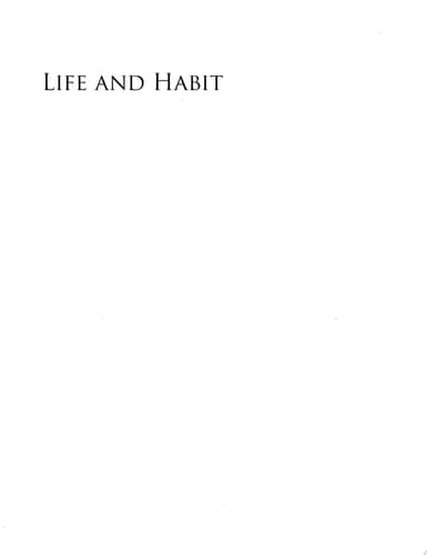 Cover of Life and Habit