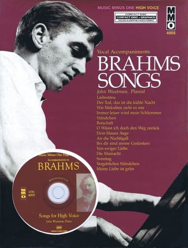 Cover of Brahms German Lieder - High Voice High Voice, Digitally Remastered