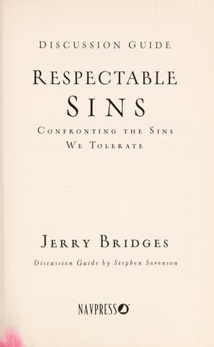 Cover of Respectable Sins Confronting the Sins We Tolerate