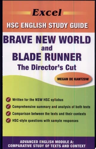 Cover of Brave New World by Aldous Huxley and Blade Runner: the Director's Cut Directed by Ridley Scott