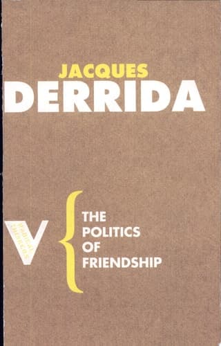Cover of The Politics of Friendship